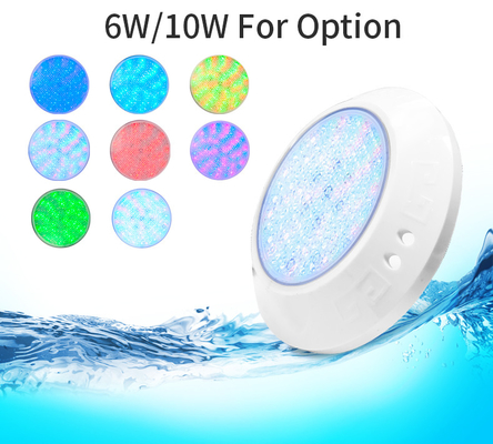 Màu sắc xung quanh thay đổi ánh sáng bể bơi 150MM 6W 10W Vỏ kim cương