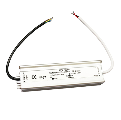 Trình điều khiển nguồn cung cấp điện LED chống nước 60W thực tế IP67 Bền bỉ