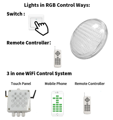 RoHs RGB Pool Light Công tắc thiết bị điều khiển từ xa Multiscene không dây