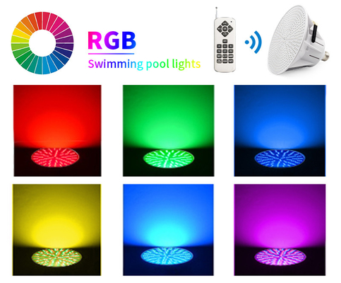 Điều khiển từ xa RGB LED Pool Bulb 12V 35W 18W SMD2835 Chống thấm nước